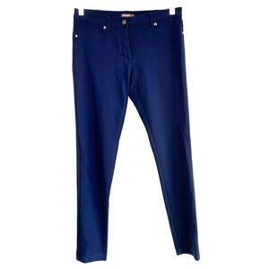 J McLaughlin Rebecca Pants Navy‎ Bainbridge Fabric Size 2 Preppy Capsule Comfort